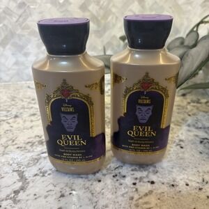2 Bath & Body Works Disney Villain Collection Evil Queen Body Wash 10 oz Bottles
